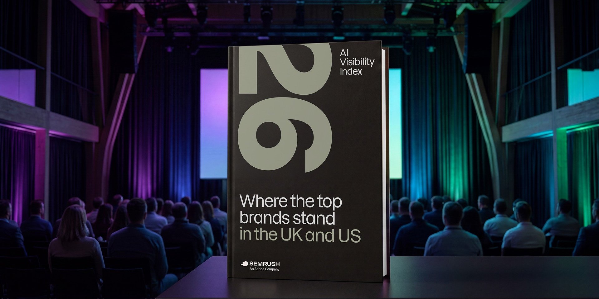 Semrush 2026 AI Visibility Index 英美品牌可见度比较报告的官方活动主视觉